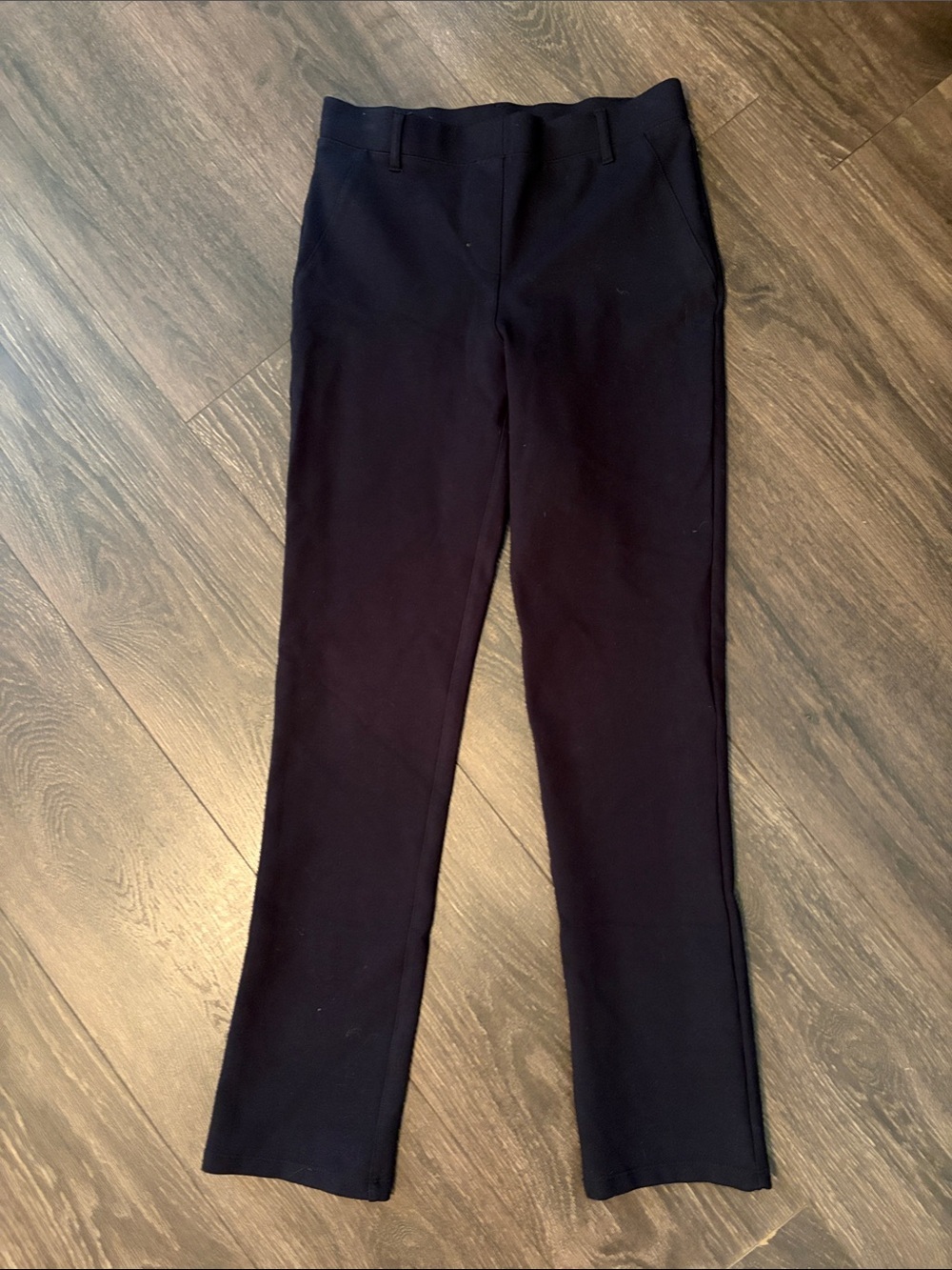 Quince Ultra-Stretch Ponte Pants Women's XS Office Work Dressy Classic Blue